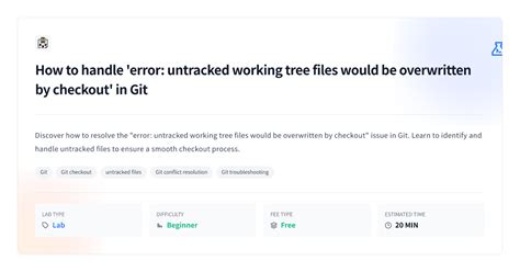 How To Handle Error Untracked Working Tree Files Would Be Overwritten How To Handle Error Untracked Working Tree Files Would Be Overwritten