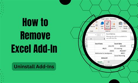 How To Remove Excel Add In Uninstall Add Ins Earn And Excel How To Remove Excel Add In Uninstall Add Ins Earn And Excel