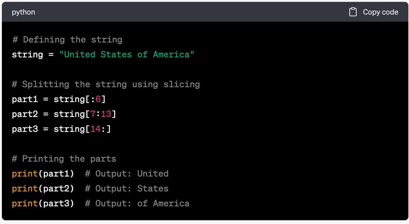 How To Split A String By Index In Python 5 Methods Python Guides How To Split A String By Index In Python 5 Methods Python Guides