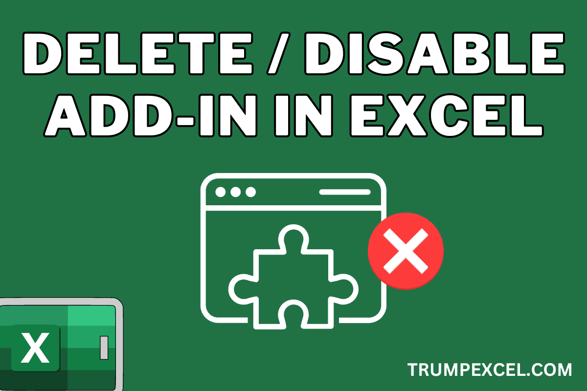 How to Remove Add-Ins in Excel How to Remove Add-Ins in Excel